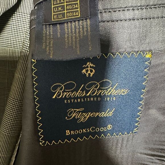 Brooks Brothers Gray Sport Coat Fitzgerald Brookscool Men’s size 40R Wool - Picture 4 of 6